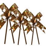 Laço Fácil Vida de Coelho Marrom - 10 unidades - Cromus Páscoa