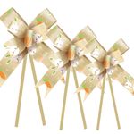Laço Fácil Vida de Coelho Ouro - 10 unidades - Cromus Páscoa