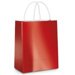 Sacola de Papel G Vermelho Metalizado - 32x26,5x13cm - 10 unidades - Cromus