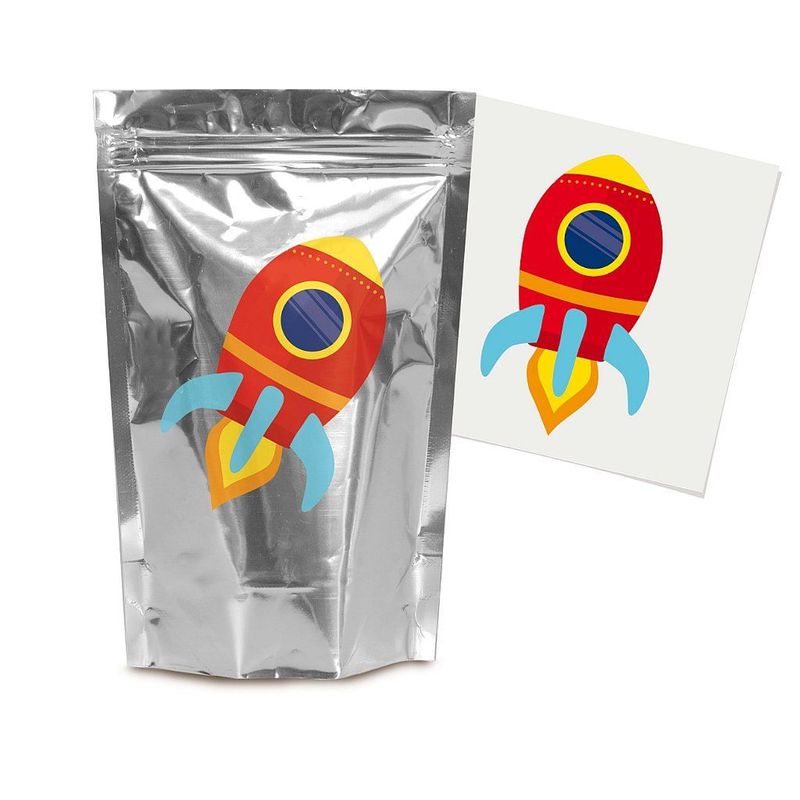 Kit Lembrancinha Saquinho Zip com Transfer p Lembrancinha Festa Astronauta - 8 unidades - Cromus