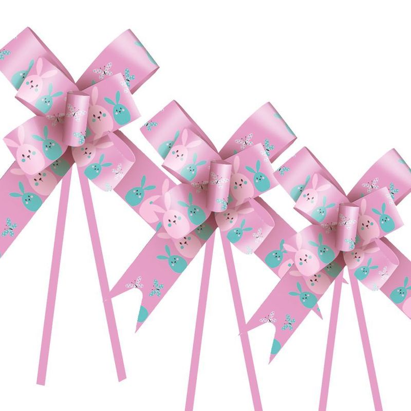 Laço Fácil Cores de Páscoa Rosa - 10 unidades - Cromus Páscoa