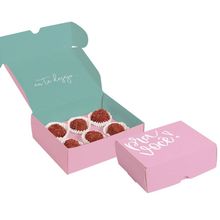 Caixa para Brigadeiros - Mensagem Pra Você Rosa - 10 unidades - Cromus