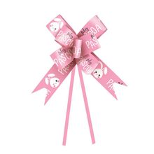 Laço Fácil - Feliz Páscoa Rosa Lilás - 10 Unidades - Cromus Páscoa