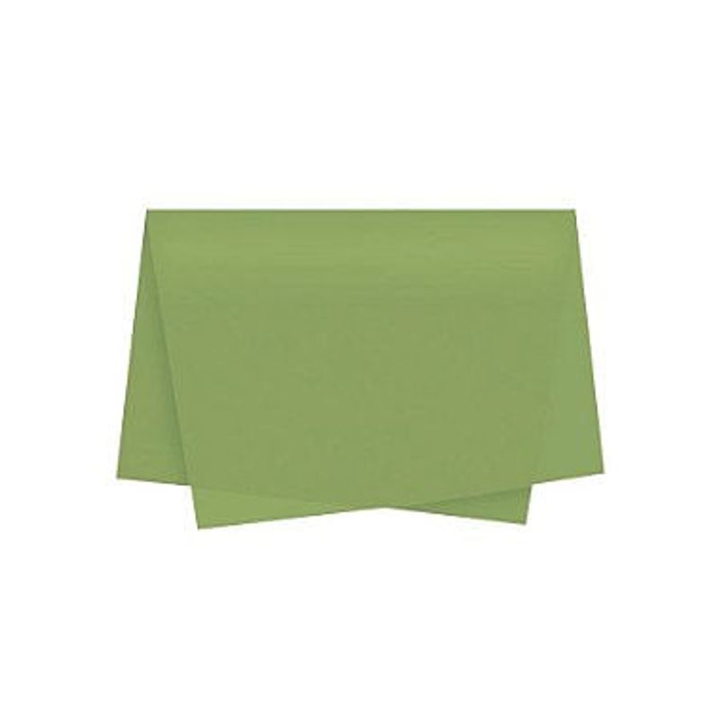 Papel de Seda - 50x70 - Verde Oliva Claro - 10 unidades