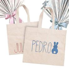 Sacola de Algodão Cru Personalizada Páscoa - 22x33cm - 01 unidade