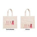 Sacola de Algodão Cru Personalizada Páscoa - 22x33cm - 01 unidade