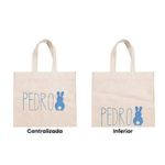 Sacola de Algodão Cru Personalizada Páscoa - 22x33cm - 01 unidade