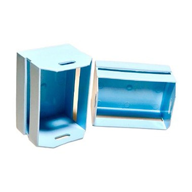 Mini Caixote - Azul Bebe - 12x7cm - 1 UN