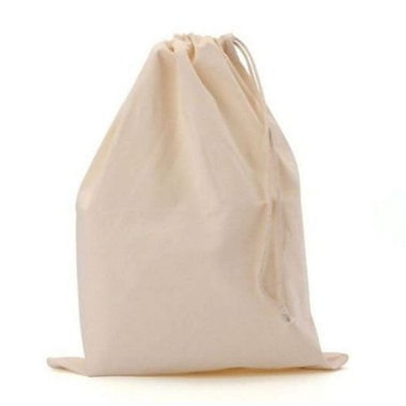 Saco Algodão Crú n°02 - 13x20cm - 05 unidades