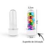 Mini Tubete Lembrancinha 8cm 10 unidades - Branco e Festas