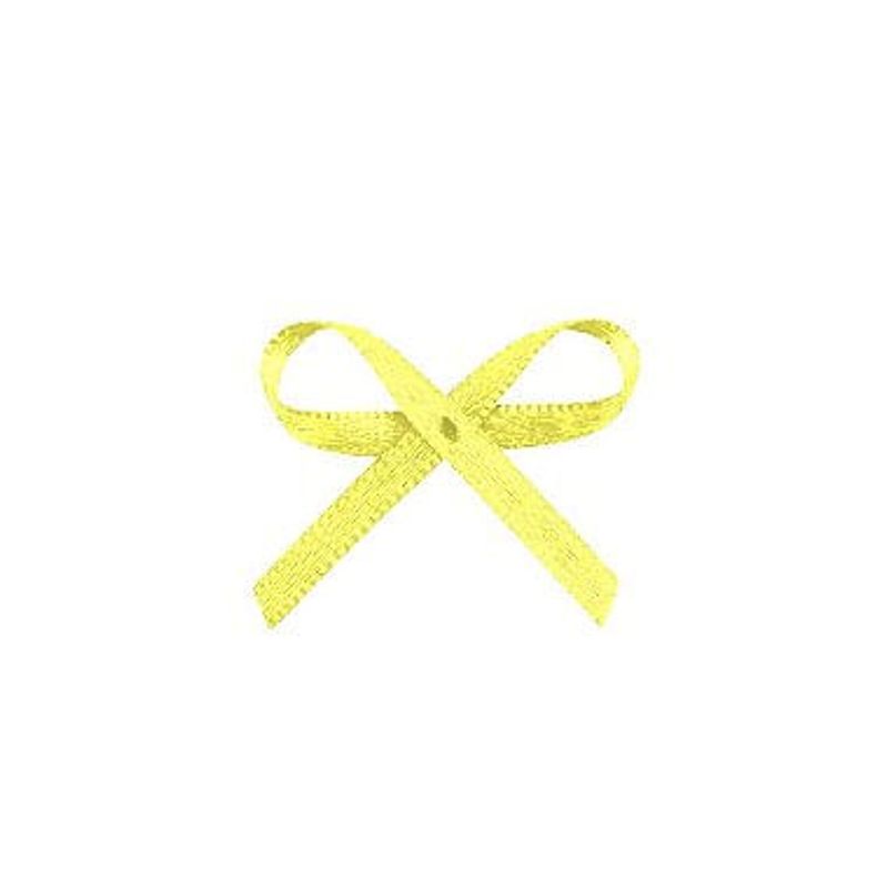 Lacinho Amarelo Tipo Mosquitinho - Pct c/ 100 peças - Laços Marcela