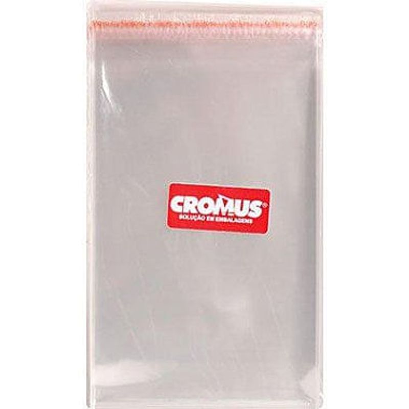 Saco adesivado 8x8cm - 100 unidades - Cromus Embalagens
