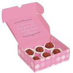 Caixa para Brigadeiros Que Seja Doce Rosa - 10 unidades - Cromus