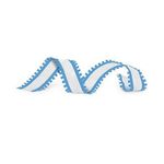 Fita Decorativa Aramada Organza - Bibelo Azul - 6 unidades - Cromus Atacado