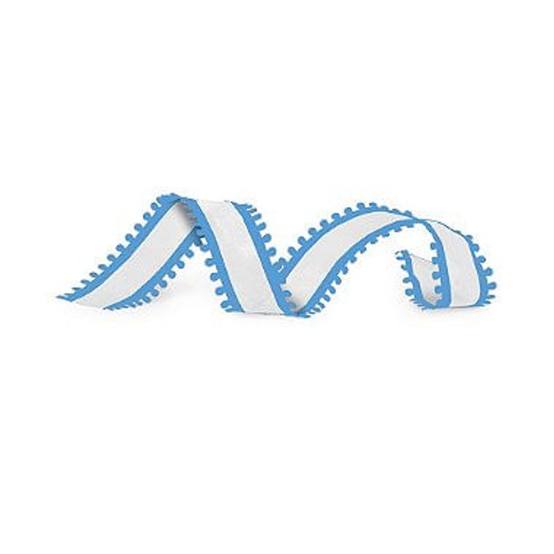 Fita Decorativa Aramada Organza - Bibelo Azul - 6 unidades - Cromus Atacado