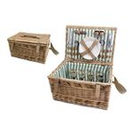 Kit Cesta Pic Nic 43x30x23cm com 24pçs 4 Serviços - 01 unidade - Cromus