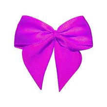 Laço Cetim Gravatão - Rosa Chiclete - 10 unidades