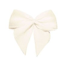 Lacinho Creme "off-white" Tipo Gravatão - Pct c/ 10 peças - Laços Marcela