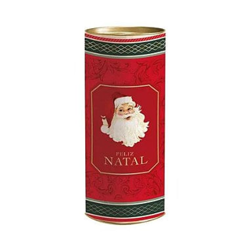 Lata para Presente Rígida Composê - Noel Vitoriano Vermelho - 1 unidade - Cromus