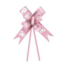 Laço Fácil - Feliz Páscoa Rosa - 10 Unidades - Cromus Páscoa