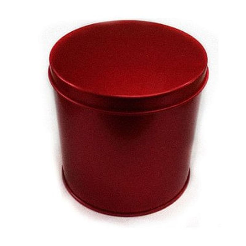 Lata Redonda para Lembrancinha Vermelha - 10 x 10cm - Artegift