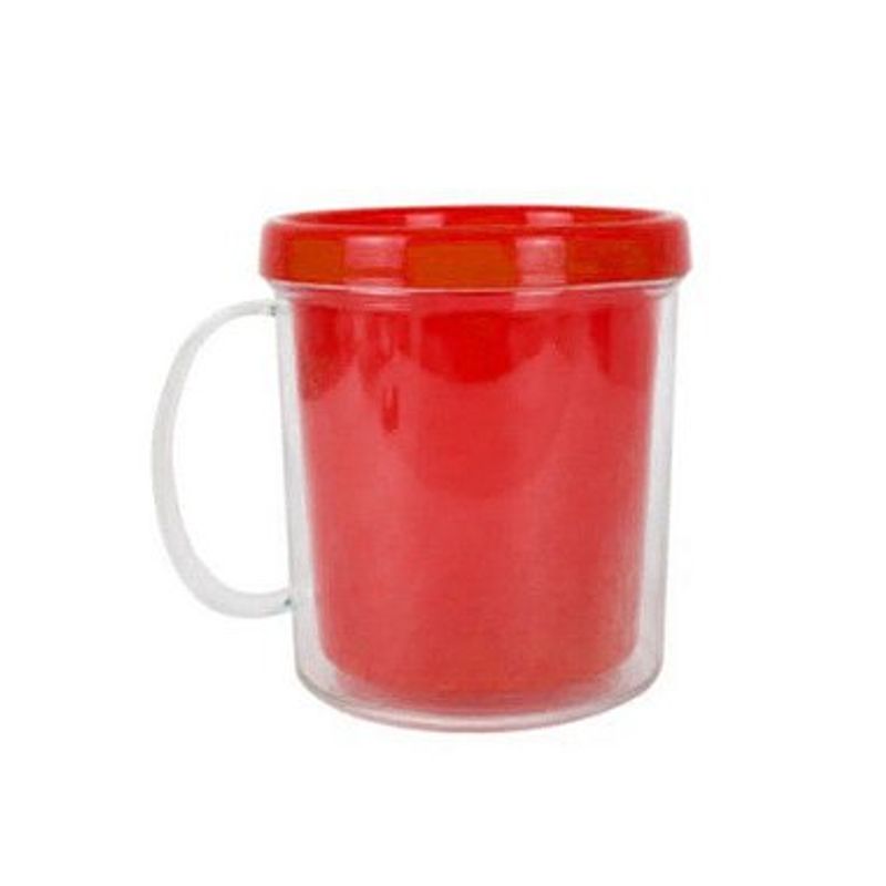 Caneca Acrílica Rosqueável para Personalização - Pintando o Caneco - 10cm x 8cm - 01 unidade