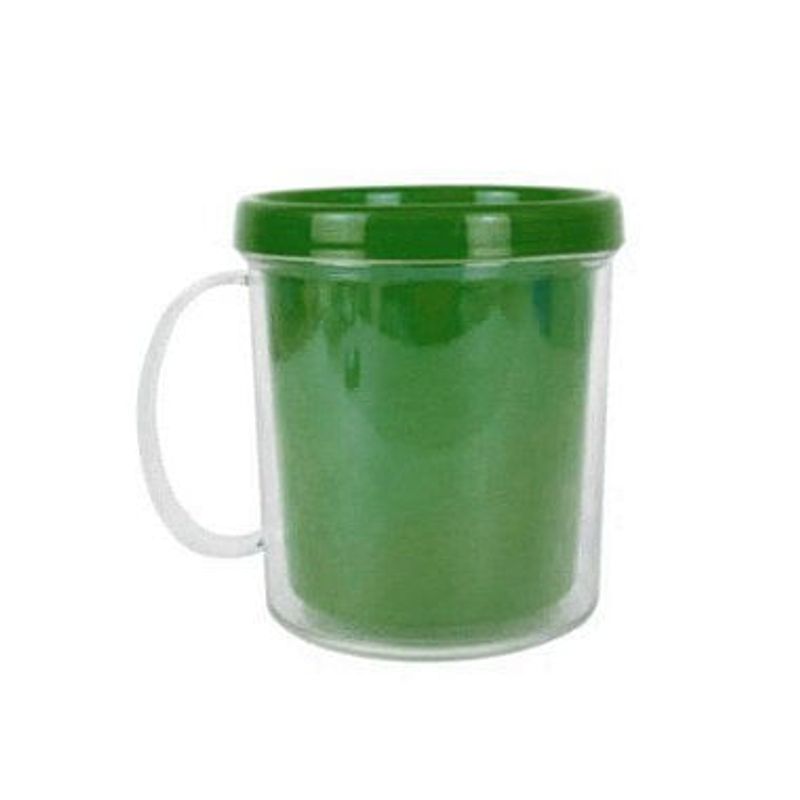 Caneca Acrílica Rosqueável para Personalização - Pintando o Caneco - 10cm x 8cm - 01 unidade