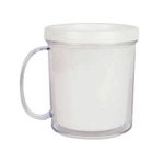 Caneca Acrílica Rosqueável para Personalização - Pintando o Caneco - 10cm x 8cm - 01 unidade