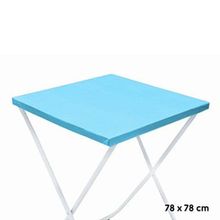 Toalha Plástica Cobre Manchas Perolizada - 78 x 78 cm - Azul Claro - 10 unidades - CampFestas