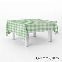 Toalha de Mesa em TNT - 140 x 220 cm - Xadrez Verde - 1 unidade - Best Fest