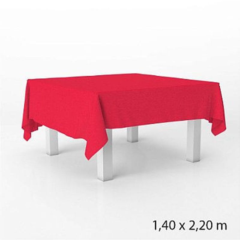 Toalha de Mesa em TNT - 140 x 220 cm - Vermelho - 1 unidade - Best Fest