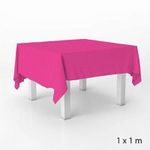 Toalha de Mesa em TNT - 1 x 1 metro - Rosa Pink - 5 unidades - Best Fest