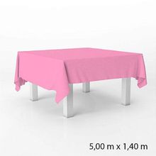 Toalha de Mesa Retangular em TNT - 140 x 500 cm - Rosa Bebê - 1 unidade - Best Fest