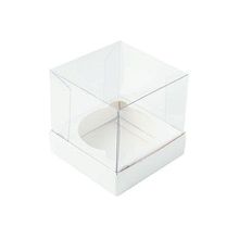 Caixa Mini Bolo G (8cm x 8cm x 8cm) Branca - 10 unidades - Assk