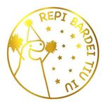 Adesivo "Flork Repi Bardei Tiu Iu" - Ref.2080 - Hot Stamping - Dourado - 50 unidades - Stickr