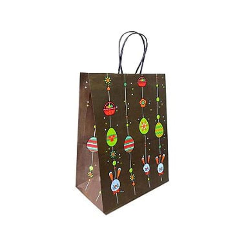 Sacola de Papel Páscoa Ovinhos Ref 4921 - 23,5x13x31,5cm - 10 unidades - WMA