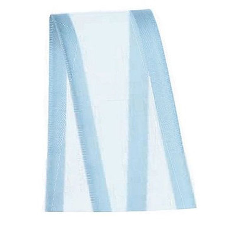 Fita Voal com Cetim Progresso  ZC009 38mm - 10m Cor 212 Azul Bebê - 01 Unidade - Progresso