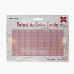 Painel Metalizado tipo Shimmer Wall Retângular Inflavel - 50x100cm - Rosa Bêbe - 1 unidade - Make Mais