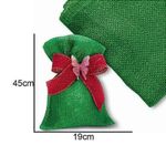 Saco Juta - 19Cmx45cm - Verde Bandeira - 1 unidade - Halley Fitas