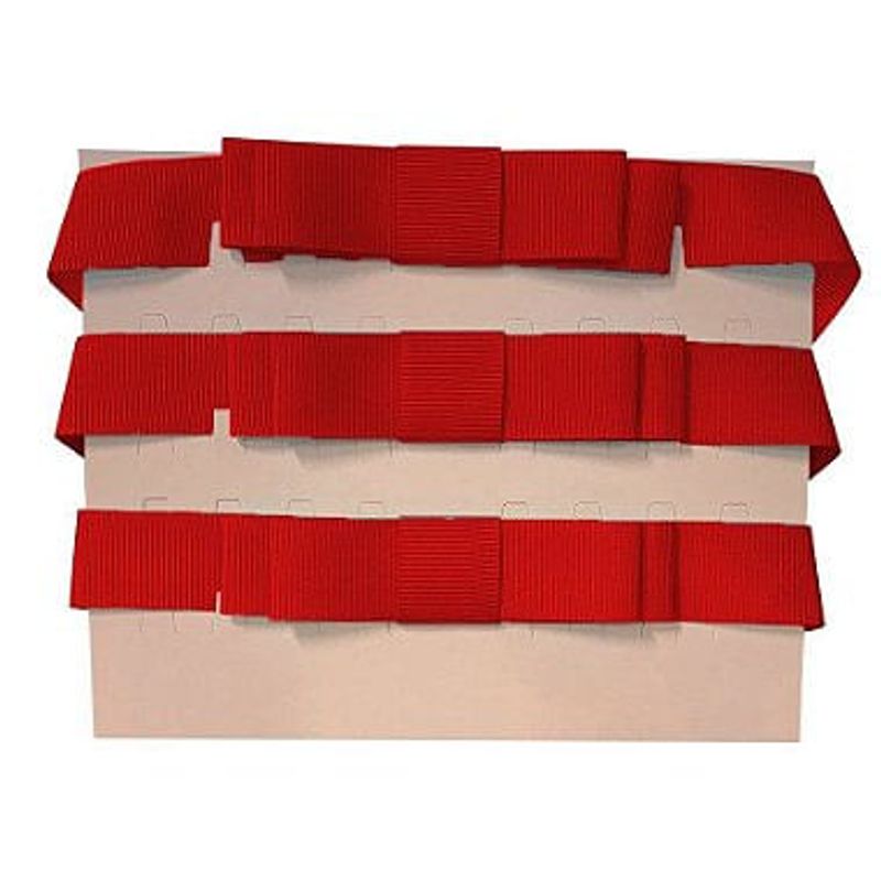 Laço Chanel Duplo Vermelho - 3 Unidades - 73CM - Fitas Progresso