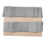 Laço Chanel Duplo Branco - 2 Unidades - 89cm - Fitas Progresso