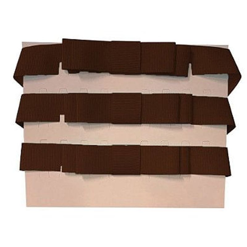 Laço Chanel Duplo Marrom - 3 Unidades - 73cm - Fitas Progresso