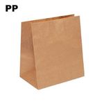 Saco de Papel Kraft PP - 23x17,5x9,5cm - 50 unidades - Cromus