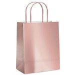 Sacola de Papel G Rose Gold Metalizada - 32x26,5x13cm - 10 unidades - Cromus