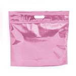 Sacola Metalizada com Zip P 32x40x5cm Rosa Velho - 01 unidade - Cromus