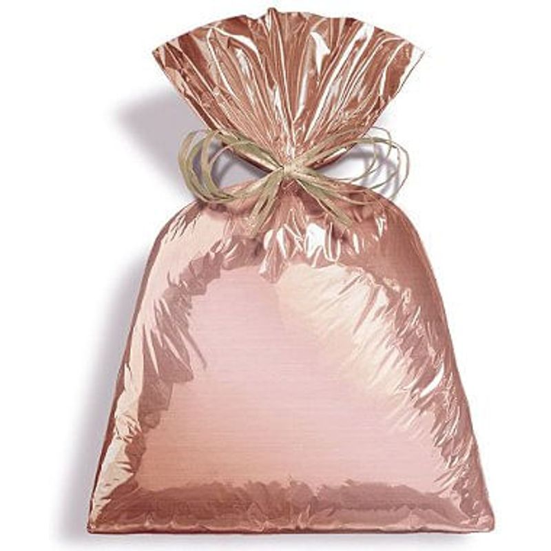 Saco Metalizado Rose Gold 15x22cm - 50 unidades - Cromus