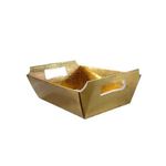 Cesta de Papel P 9,5x14x5cm - Dourado - 10 Unidades - ASSK
