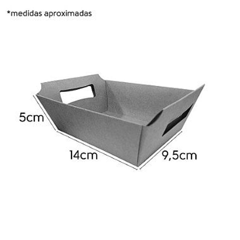 Cesta de Papel P 9,5x14x5cm - Branco - 10 Unidades - ASSK