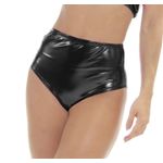 Hot Pants Metalizado Preto Para Carnaval Abrakadabra Fantasias PP