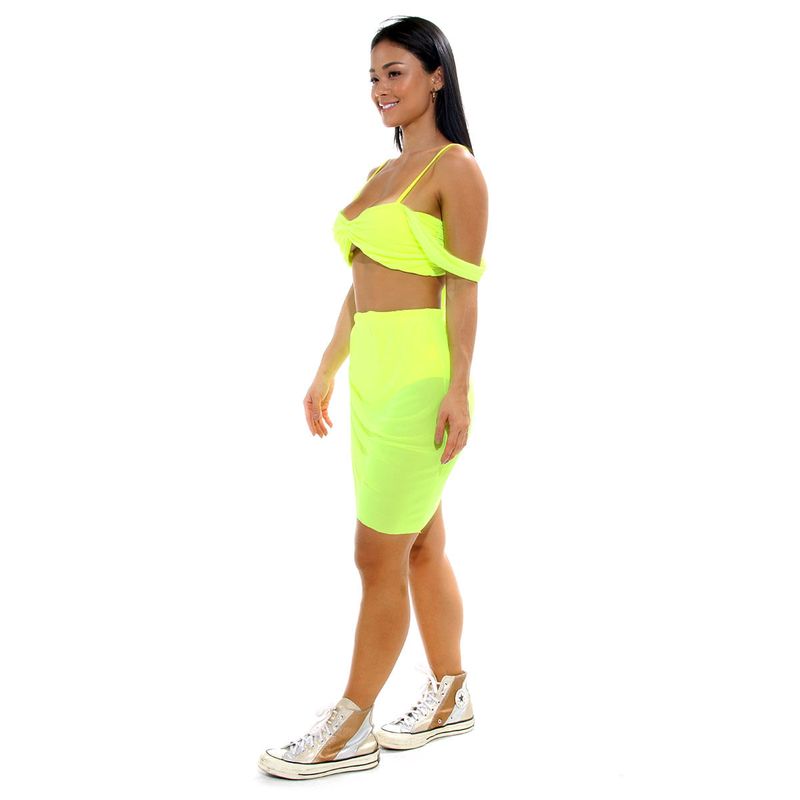 Saia Verde De Tule Transparente Para Carnaval Abrakadabra
 G